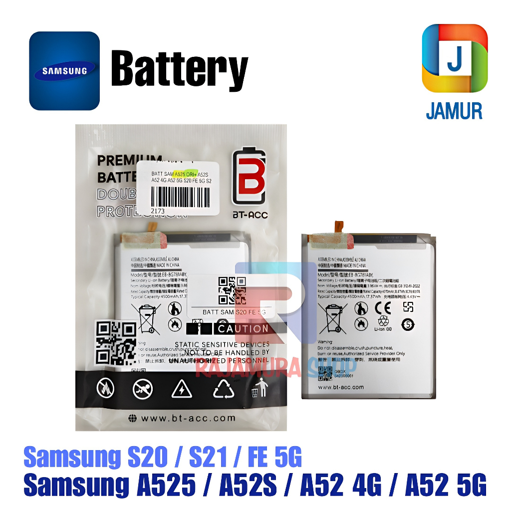 BATERAI SAMSUNG A525 BATERAI SAMSUNG A52S A52 4G A52 5G BATERAI SAMSUNG S20 FE 5G S21 FE