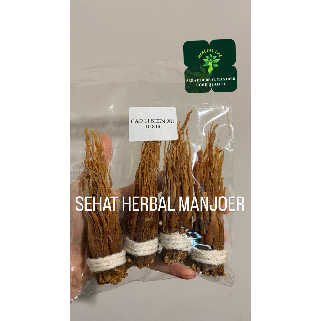 

Gao Li ShenXu / Gao Li Shen Xu / Kumis Ginseng / Kualitas PREMIUM 500gr