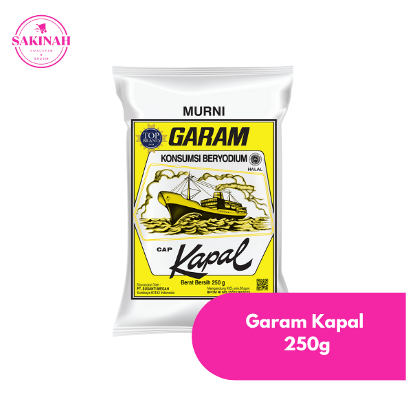 

Garam Cap Kapal Kemasan 250 Gram