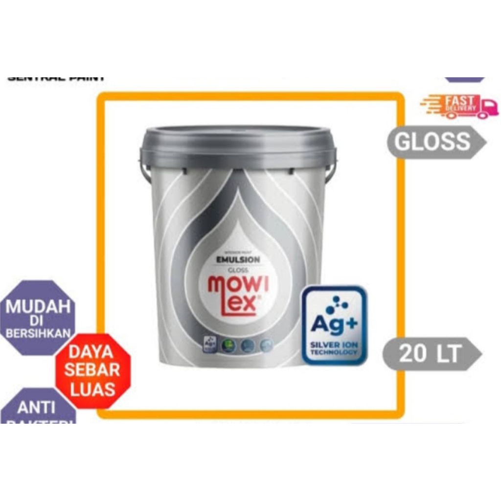 cat mowilex emulsion glos  20 kg putih