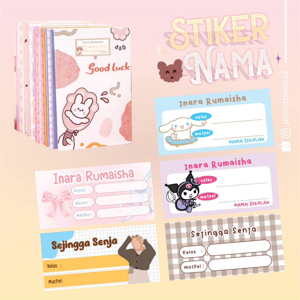 

ISI 40PC STIKER BUKU PELAJARAN ⚫ STIKER MAPEL ⚫ STIKER LABEL NAMA ANAK ⚫ MATA PELAJARAN ⚫ CUSTOM NAMA ⚫ STIKER SEKOLAH ⚫ COQUETTE ⚫ AESTHETIC ⚫ STIKER MATPEL AESTHETIC