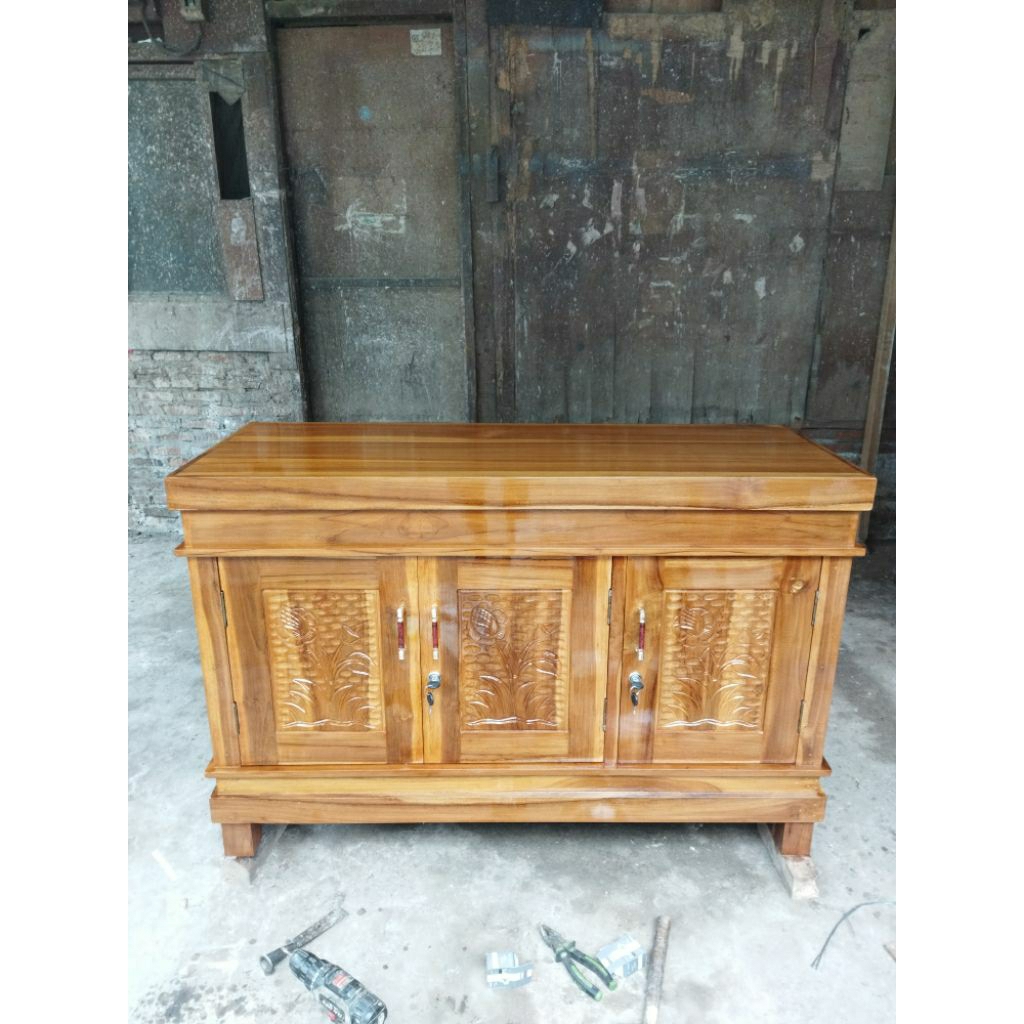 bupet tivi bupet rata kayu jati asli