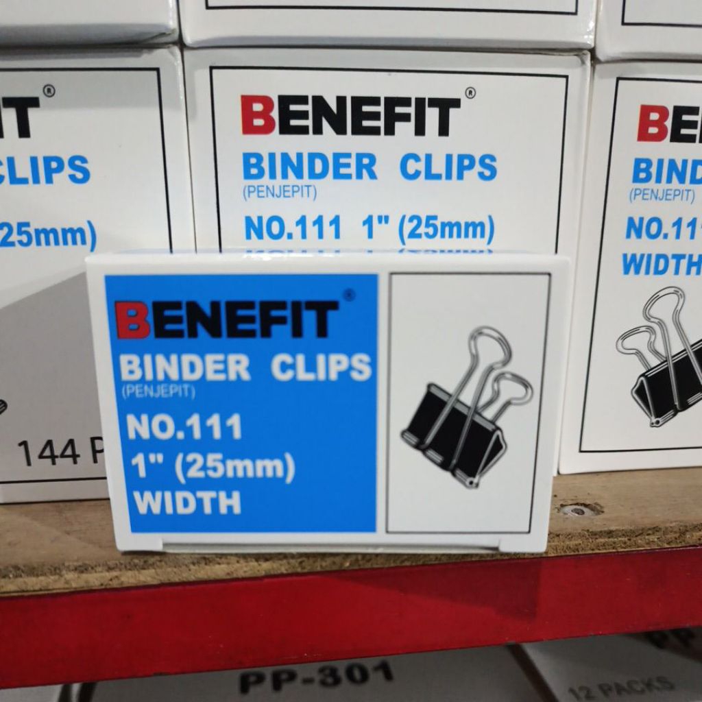 

(1 box isi 12 pcs) binder clips no111 25mm