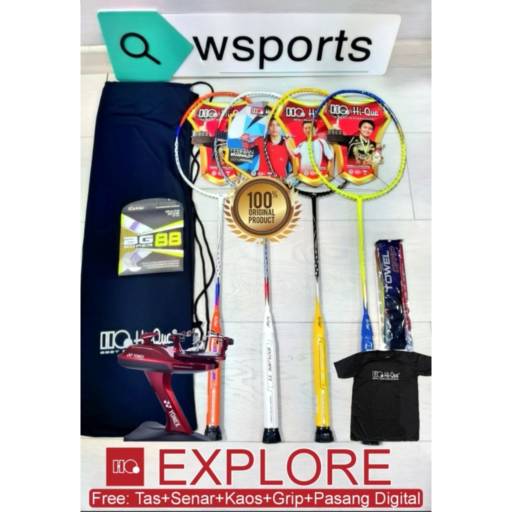 Raket Badminton HiQua HQ EXPLORE Limited Edition Original