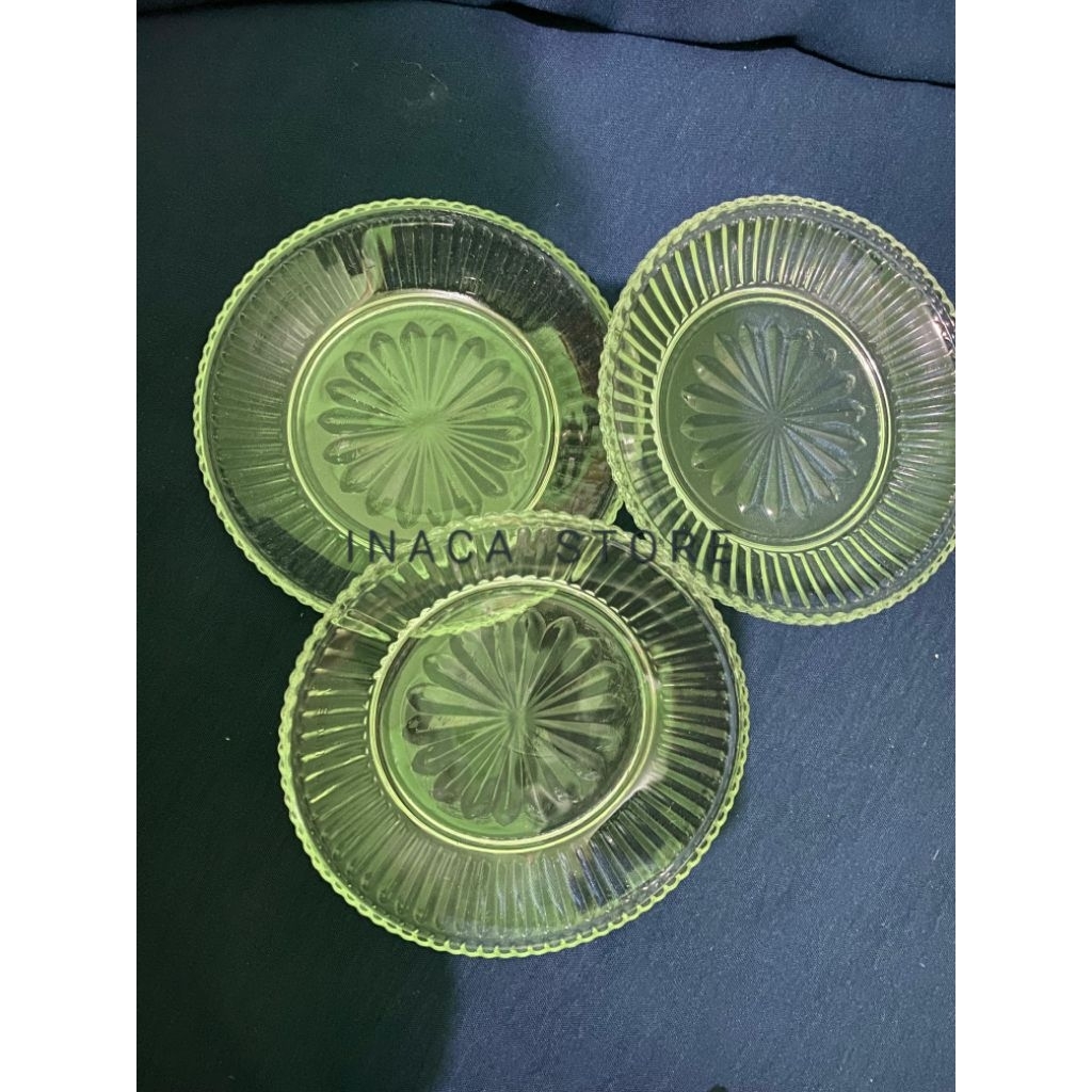 SET LEPEK KACA (ISI 6) - TATAKAN GELAS - LEPEK KOPI - SOUVENIR LEPEK