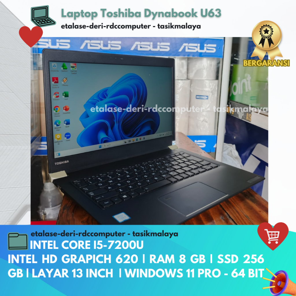 LAPTOP TOSHIBA DYNABOOK U63
