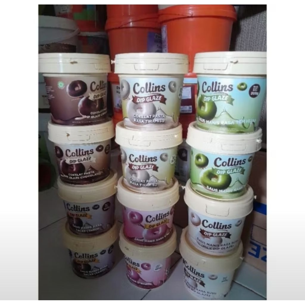

COLLINS DIP GLAZE KEMASAN 350 GRAM ALL VARIANT RASA