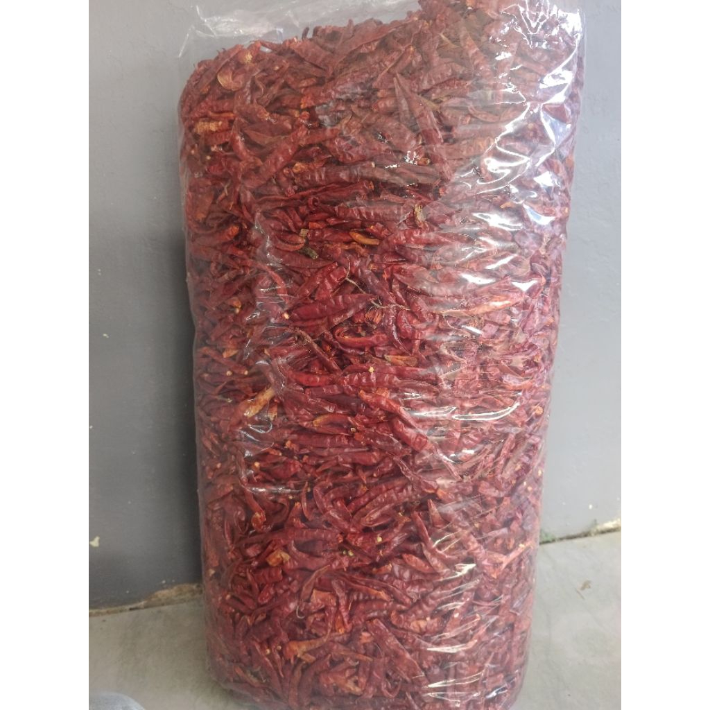 

Setok ready ( 5.KG ) CABE RAWIT TEJA KERING KUALITAS SUPER PEDAS TANPA TANGKAI