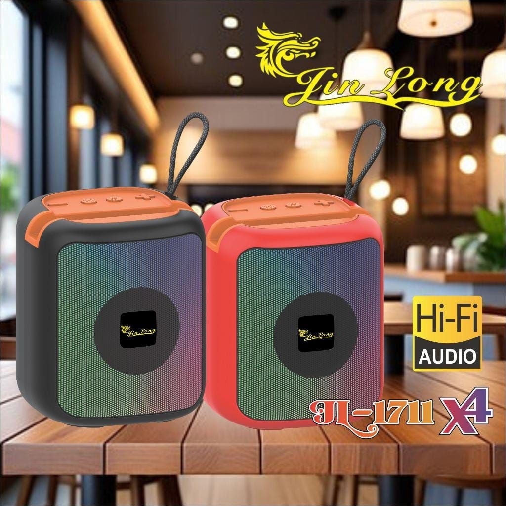 SPEAKER BLUETOOTH JIN LONG JL-1711 X4 WIRELESS