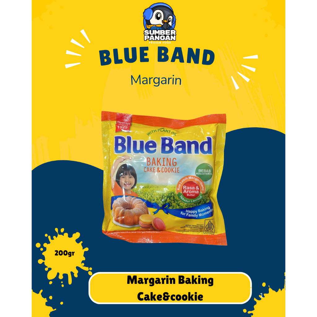 

Blue Band Cake and Cookies Sachet 200 Gr Mentega Kue Margarin & Margarin Serbaguna