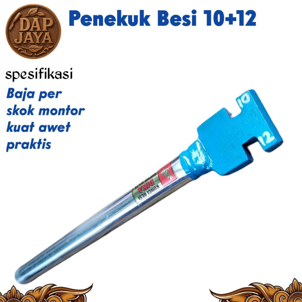 Penekuk Besi Beton Kunci Besi 10+12 Baja Per