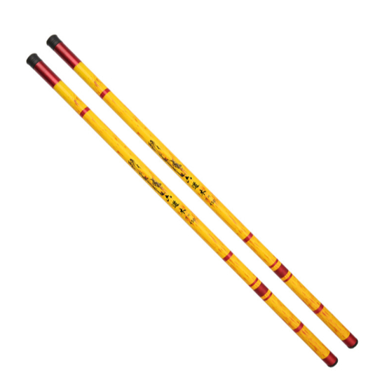 Tegek Semi Carbon, Joran Pancing Ruas Panjang, Tegek Bambo Kuning Merah 2.7m, 3.6m, 4.5m