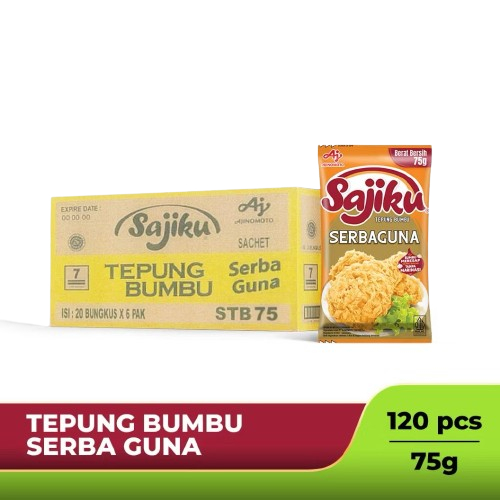 

Sajiku® Tepung Bumbu Serba Guna Sachet 75g - 1 Karton