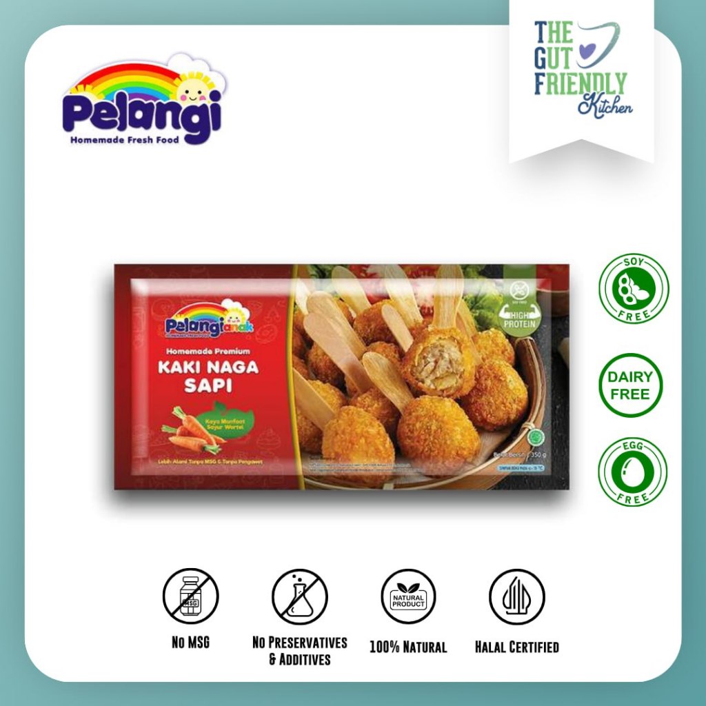 

PELANGI - Kaki Naga Sapi Soy Free, Dairy Free, Egg Free, Halal Non MSG & Non Pengawet