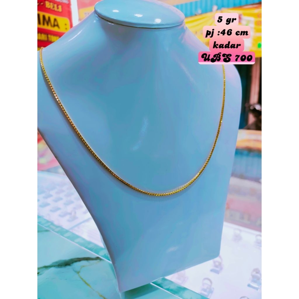 kalung emas asli kadar UBS 700