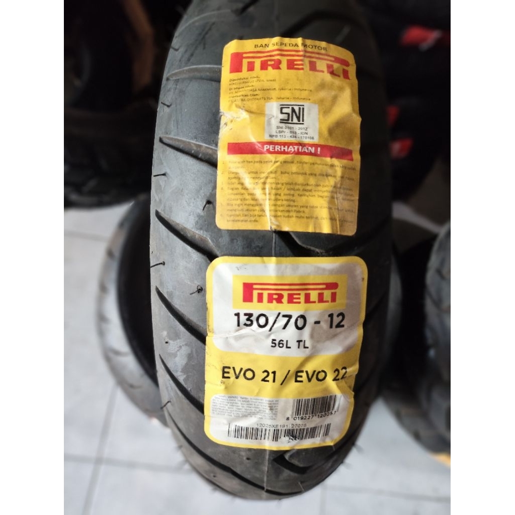 PIRELLI BAN LUAR PIRELLI UKURAN 130/70 RING 12  JUAL MURAH
