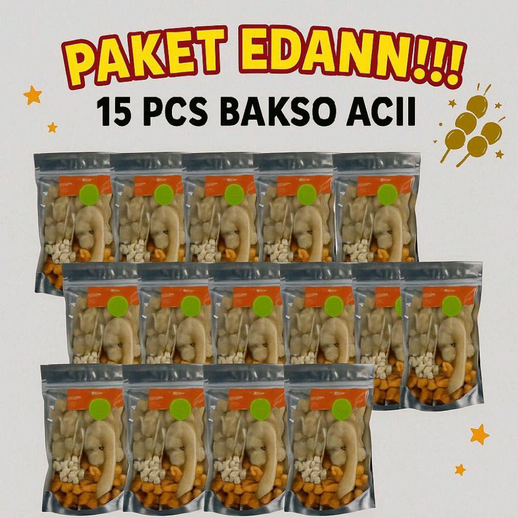 

15 Bungkus Baso Aci Super Hemat – Makanan Instan Kuah Kaldu Pedas Nikmat!