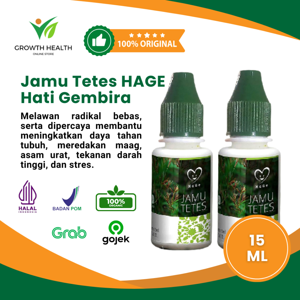 Original Jamu Tetes HAGE Hati Gembira