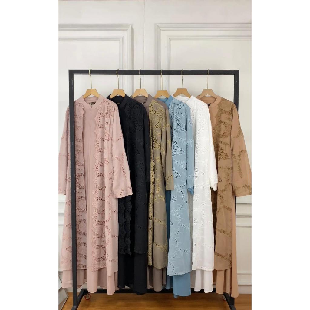 Gamis Outer Brukat Ceruty