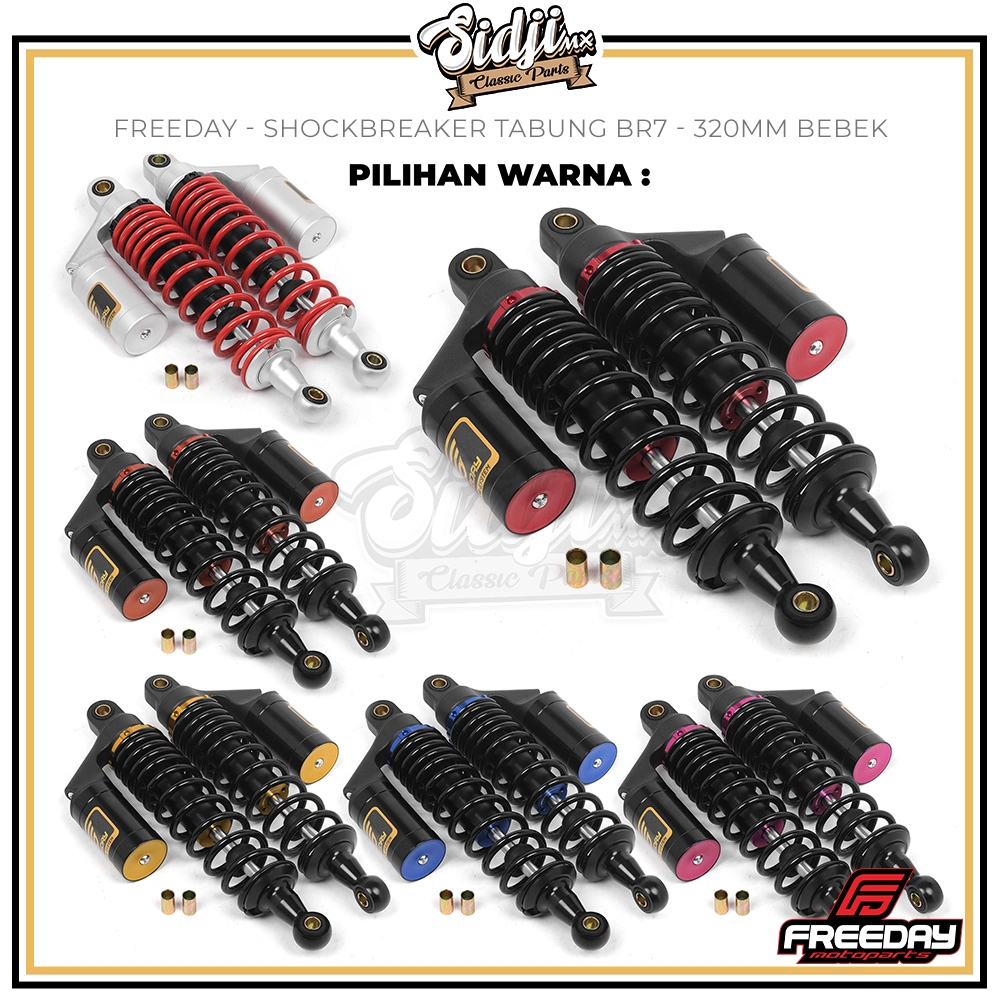 DISKON SHOCKBREAKER SB BELAKANG BEBEK TABUNG FREEDAY 280MM 320MM 340MM JUPITER Z1 VEGA ZR JUPITER Z