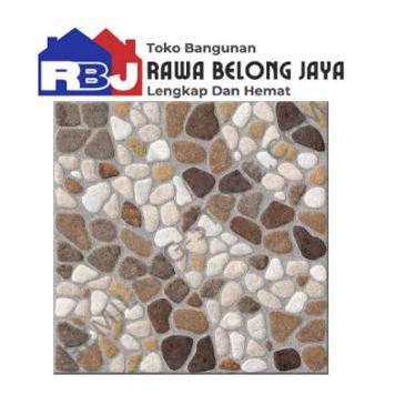 Keramik 40x40 Platinum Alexis Brown / Keramik Lantai Teras / Kamar Mandi
