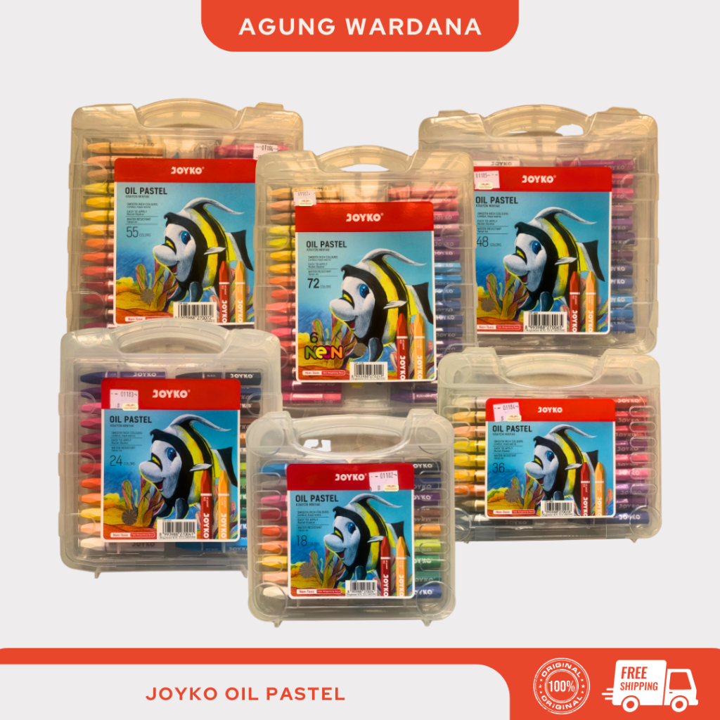 

JOYKO OIL PASTEL CRAYON 18/24/36/48/55/72 WARNA