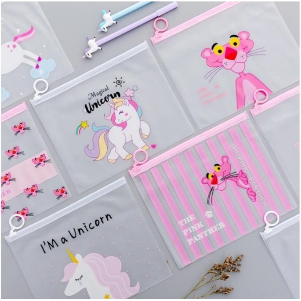 

Tempat Pensil Karakter Pouch Zipper Lock Pencil Case