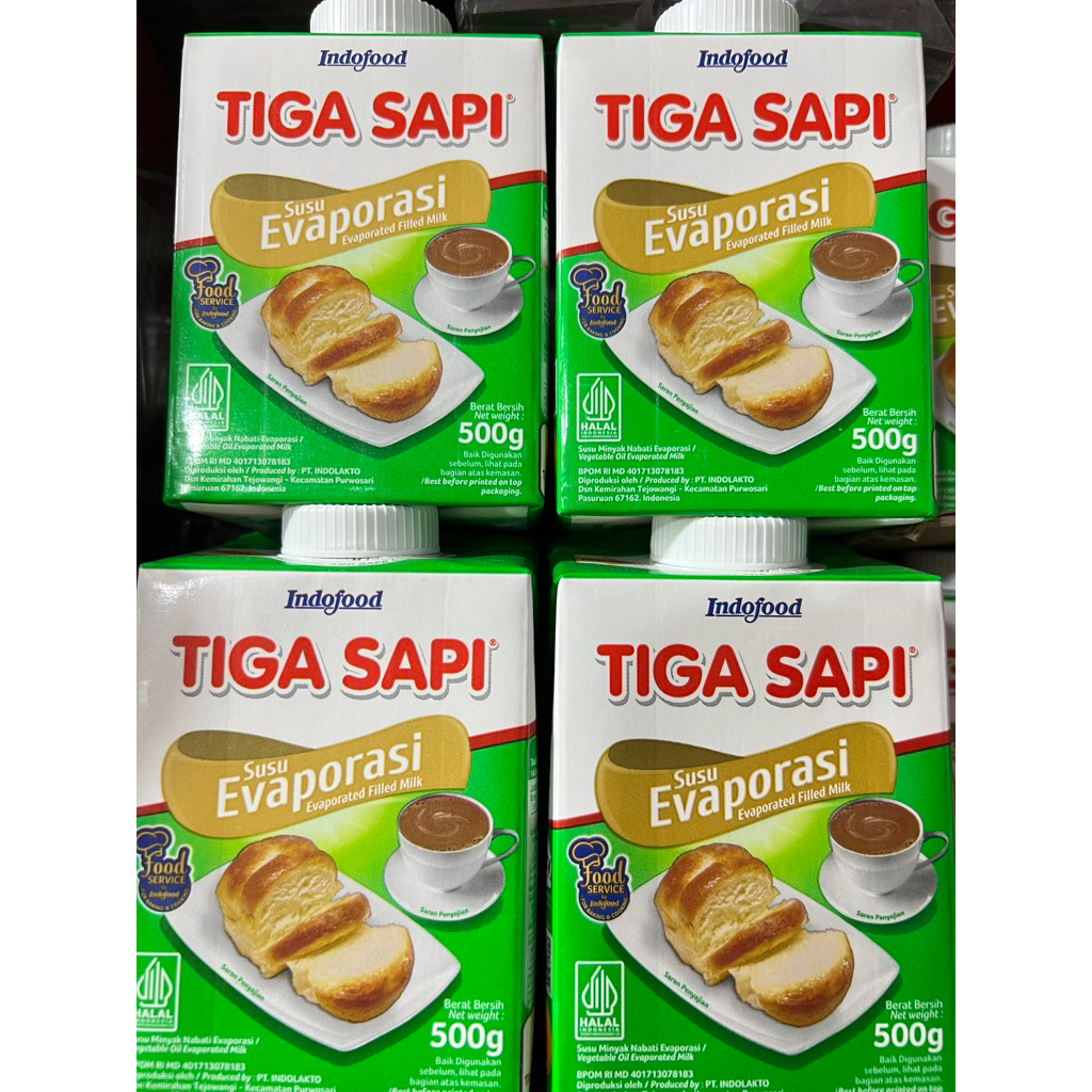 

Susu TIGA SAPI EVAPORASI 500gr / susu evaporasi / susu indofood