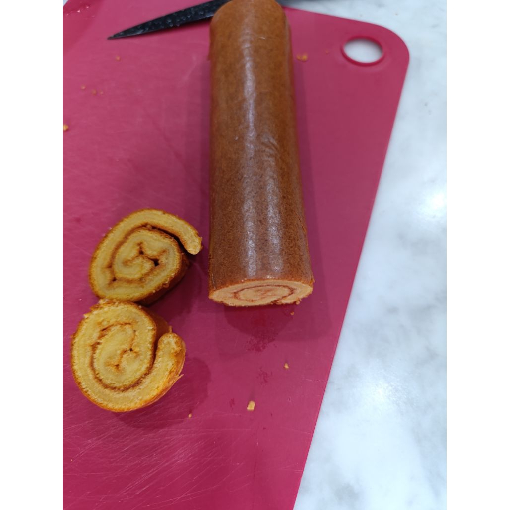 

Bolu gulung almond keto, sugar free, small