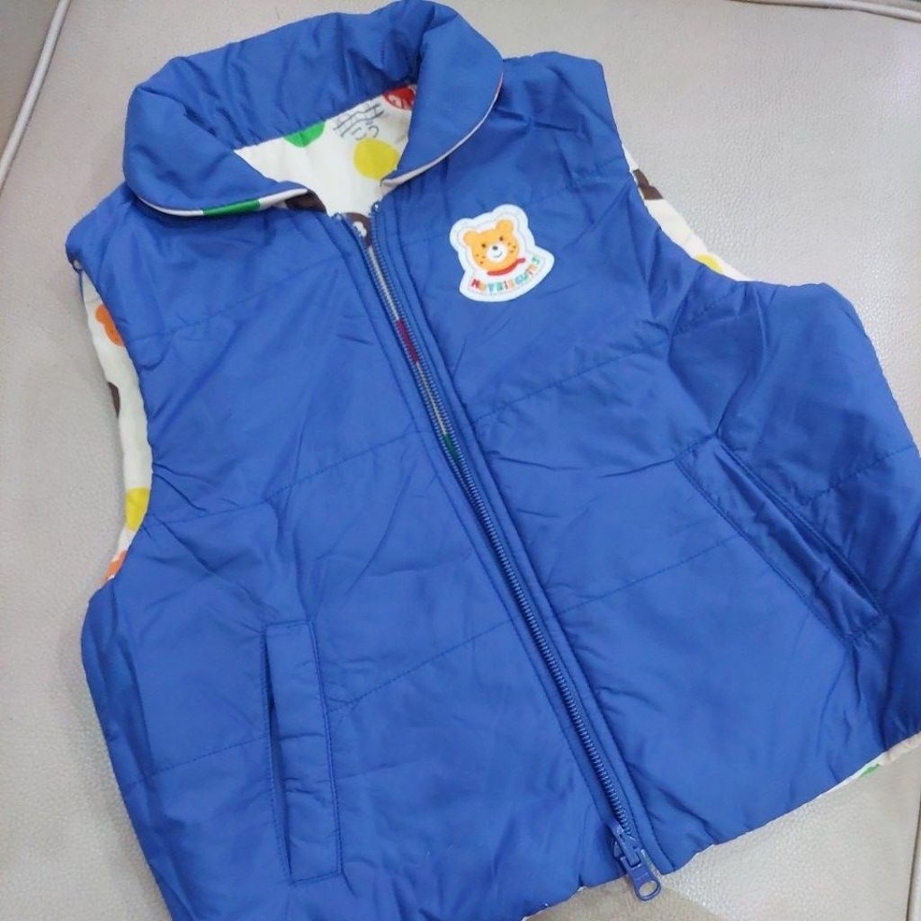 JAKET VEST ANAK BABY BEAR BOLBAL BOLAK BALIK BERUANG BEAR CUTE PL ATASAN