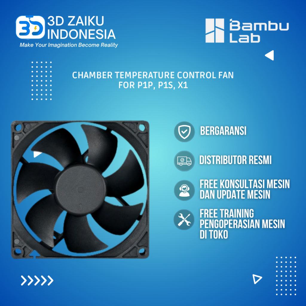 Bambulab X1 Carbon P1P P1S Chamber Temperature Control Fan