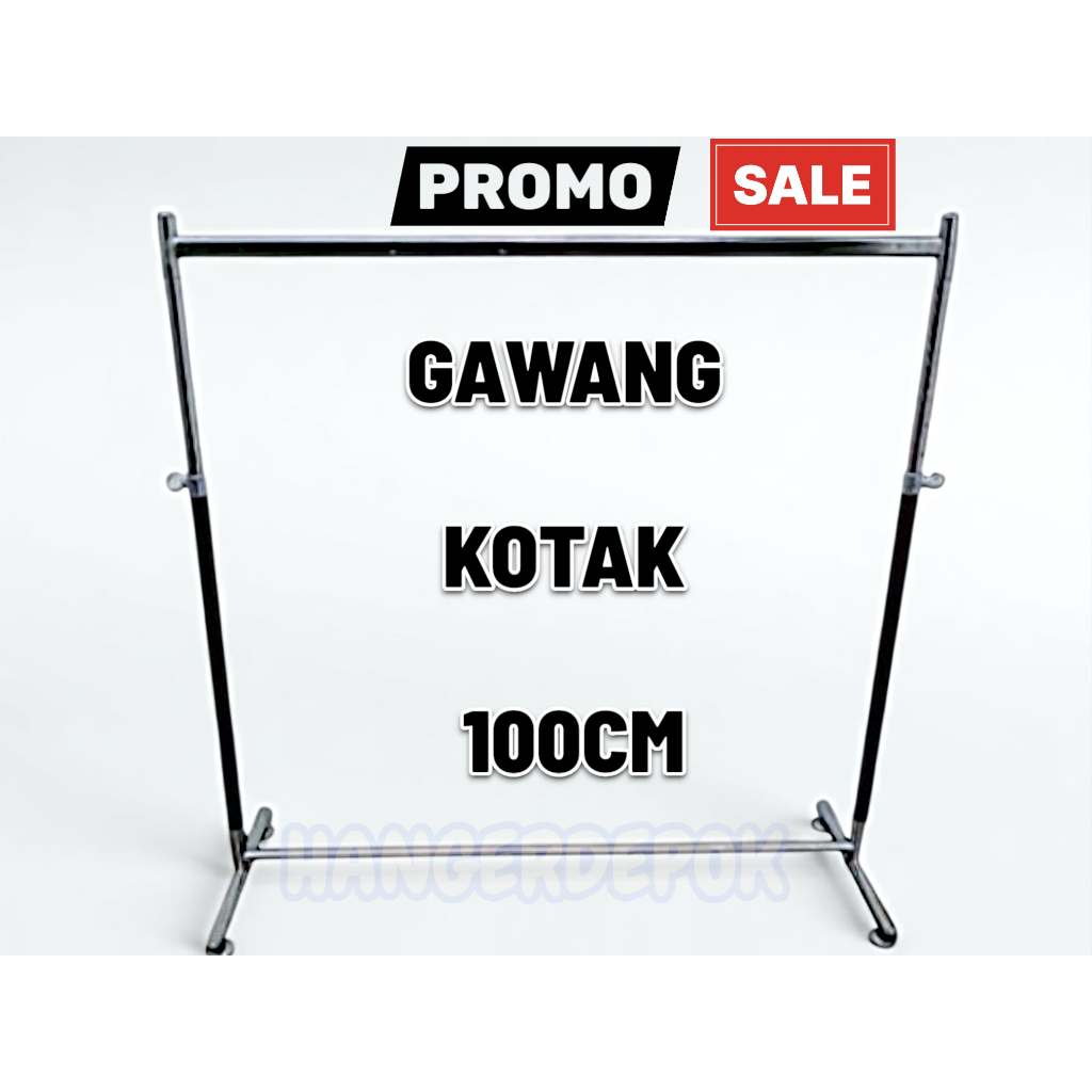 (BEST SELLER) Gantungan Baju Besi Chrome Tahan Karat dan Mudah Dibongkar Pasang