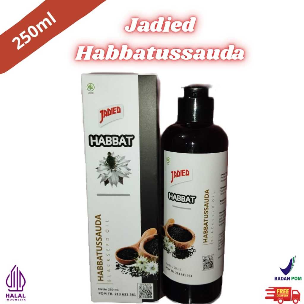 Jadied - Minyak Habbatussauda BlackSeed Oil Jadied Habbat 250 ml Exp Mei 2028