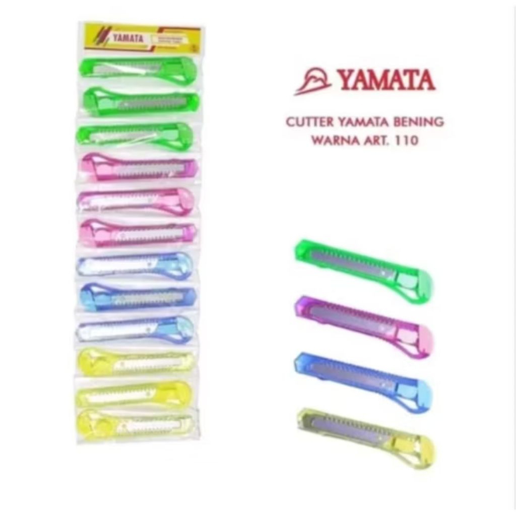 

(12pcs) Cutter bening ukuran besar/cutter bening ukuran kecil/Cutter murah/cutter pemotong/pisau cutter