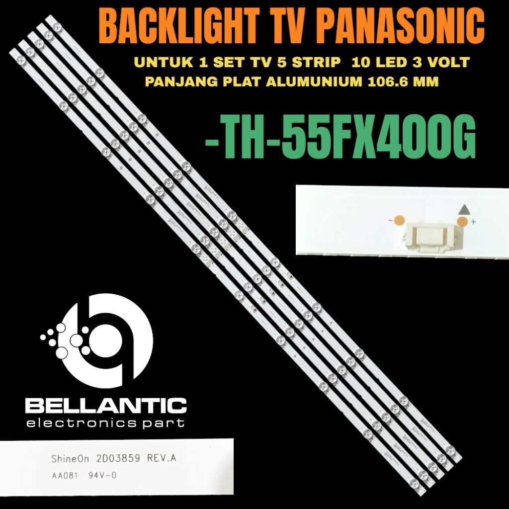 BACKLIGHT TV LED PANASONIC 55 INCH TH-55FX400G BACKLIGHT TV LED PANASONIC
