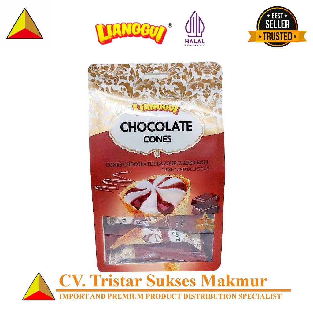 

(HALAL) Lianggui Chocolate Cone 108gr – Permen Cokelat Mini Bentuk Es Krim Lucu & Lezat