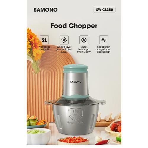 Samono Meat Grinder Chopper Hemat Daya 4 Mata Pisau Food Grade SWCL350
