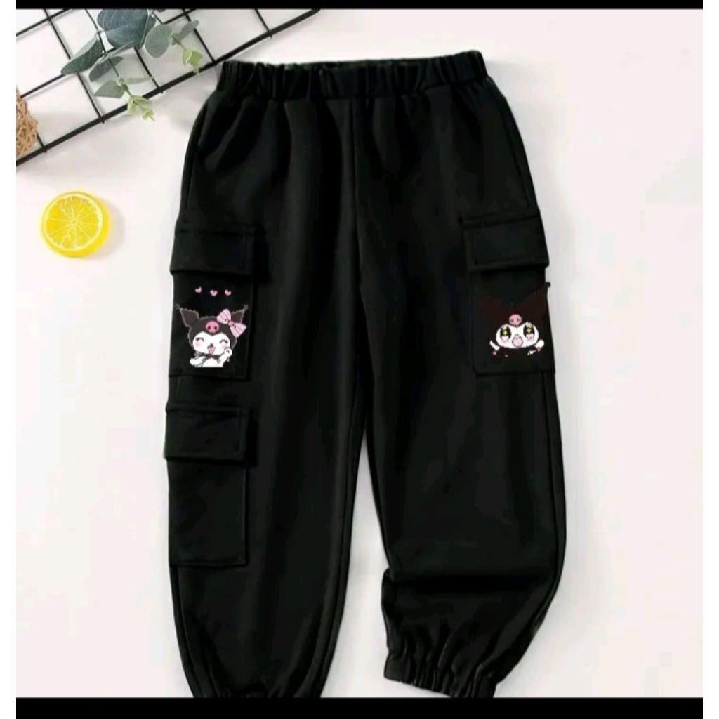 celana Jogger cargo anak
