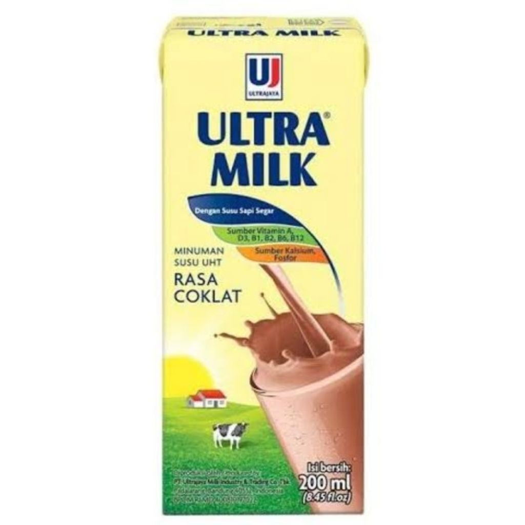 

susu ultra milk cokelat 200 ml