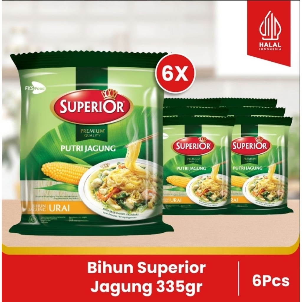 

Paket Bundling - Bihun Superior - Jagung - 12 Keping - 6pcs