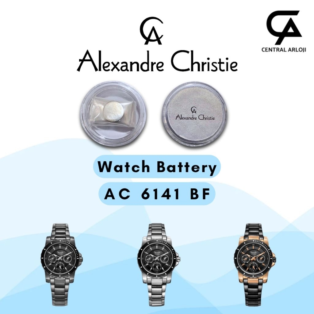 Baterai Jam Tangan Alexandre Christie 6141 BF Original
