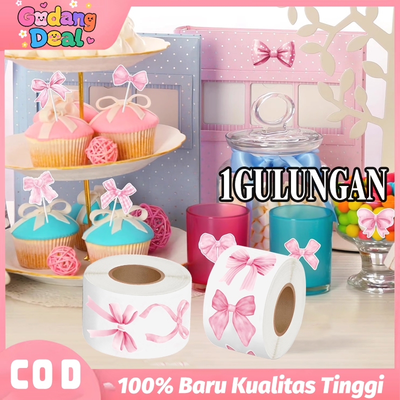 

500pcs Stiker Aesthetic Stiker Pita untuk Packaging & Dekorasi Buku