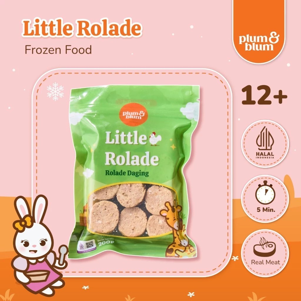 

Plum & Blum Little Rolade Daging Sapi dan Ayam No MSG - 9 pcs - READY MANADO