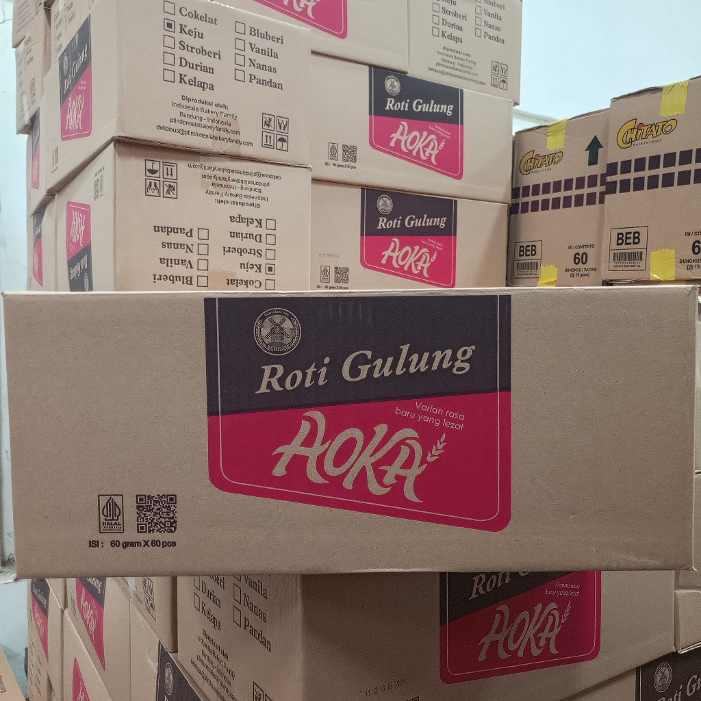 RB 1 DUS GULUNG AOKA roti gulung roti isi ROTI PANGGANG