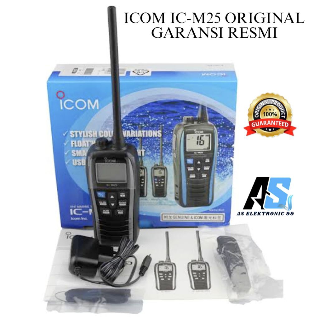 HT ICOM IC-M25 RADIO HT MARINE VHF ( ORIGINAL )