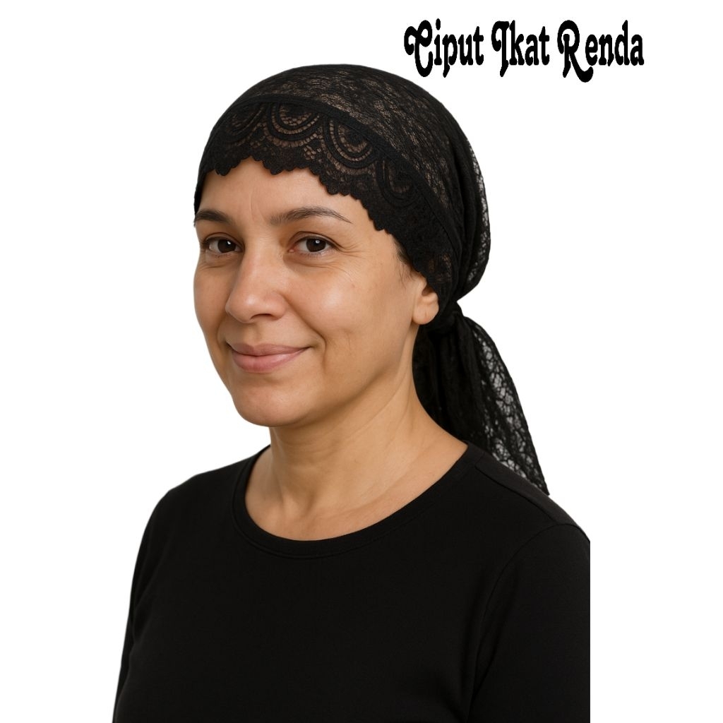 Ciput Ikat Renda Panjang Daleman Kerudung Brokat Ciput Nenek