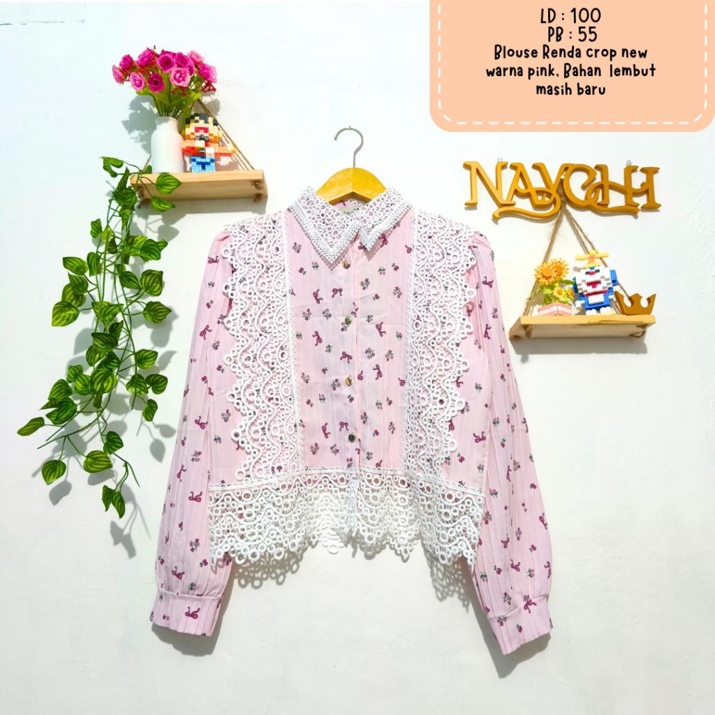 New Atasan renda wanita/blouse renda wanita/atasan renda/baru
