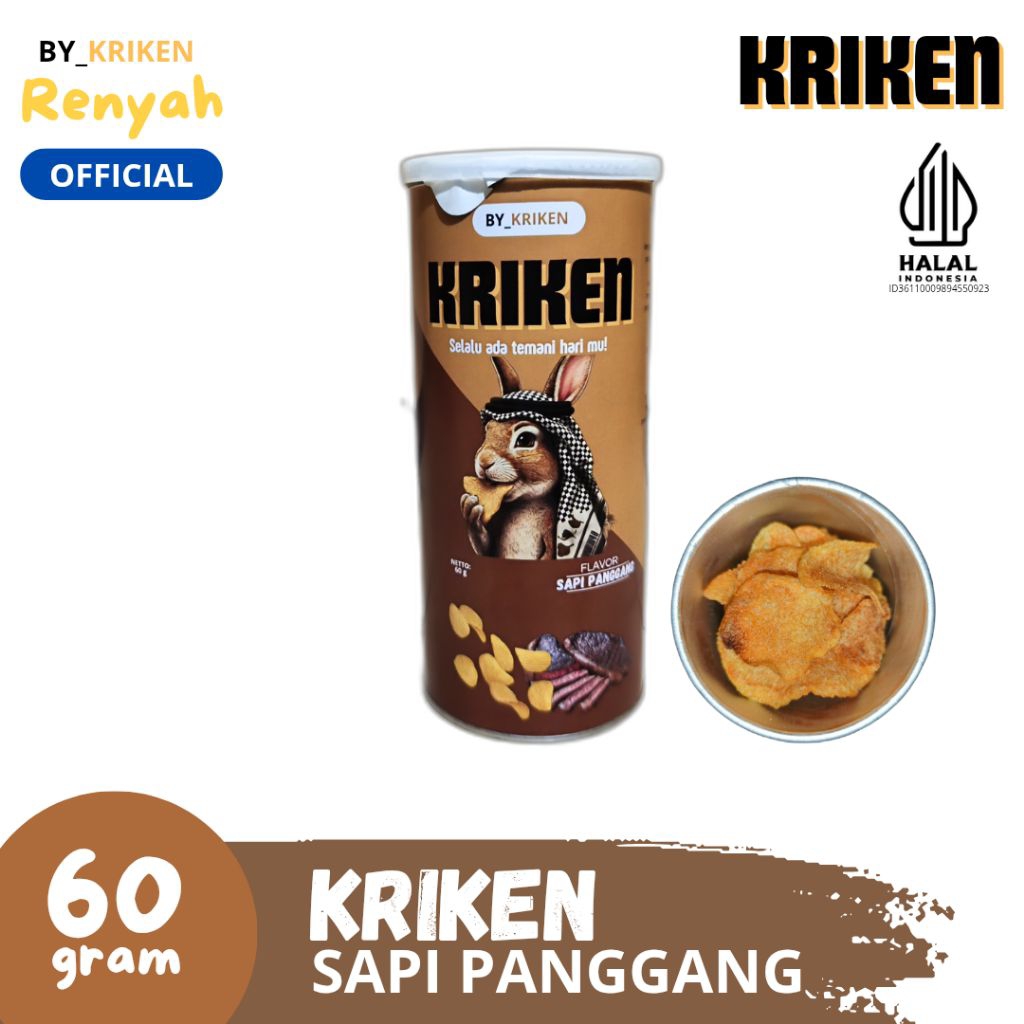 

Snack keripik kentang Rasa Sapi Panggang by_kriken Renyah