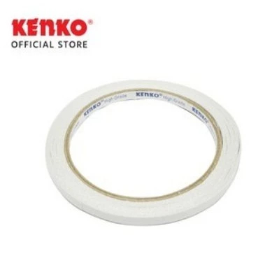 

Double Tape Kenko Lebar 6 mm 1/4 Inch 15 Yard / Dobel Tip 1/4" 1 cm / Lem 2 Sisi 0.25 In