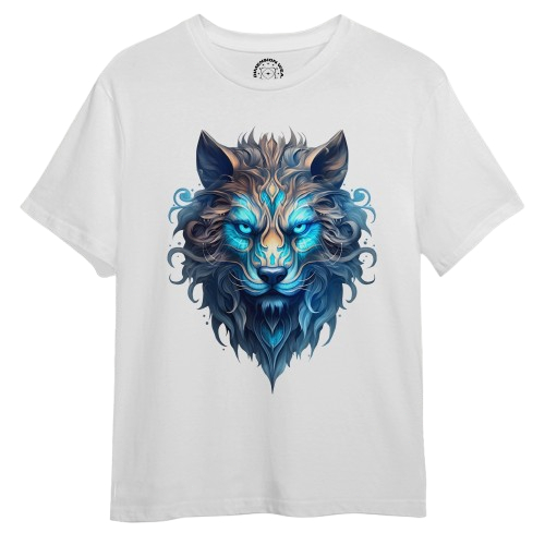 Kaos Putih Tirai Rambut Panjang